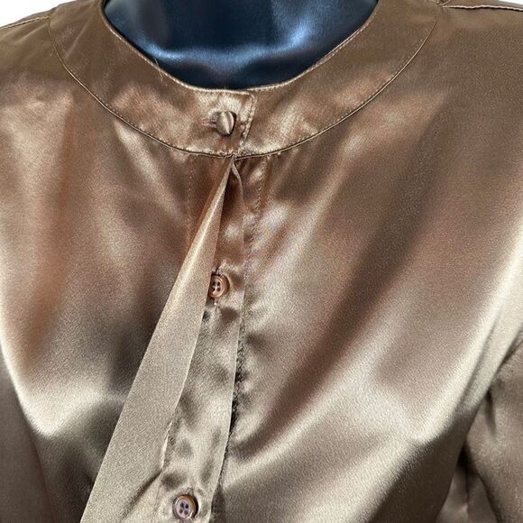 Vintage Justine Todd Long Sleeve Button Down Blouse Size 8 - Picture 4 of 10